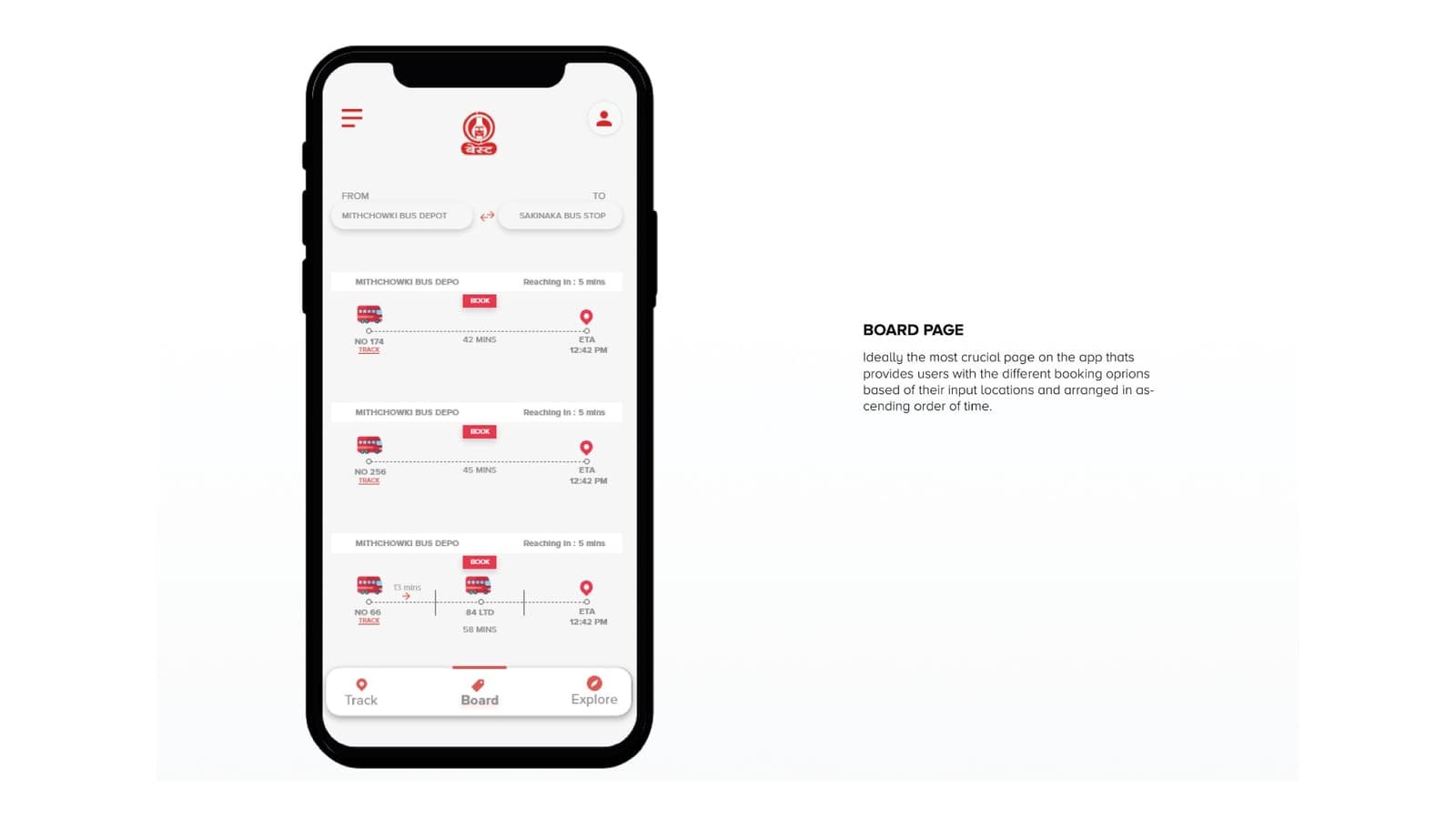 BEST Bus Service — BOARD PAGE