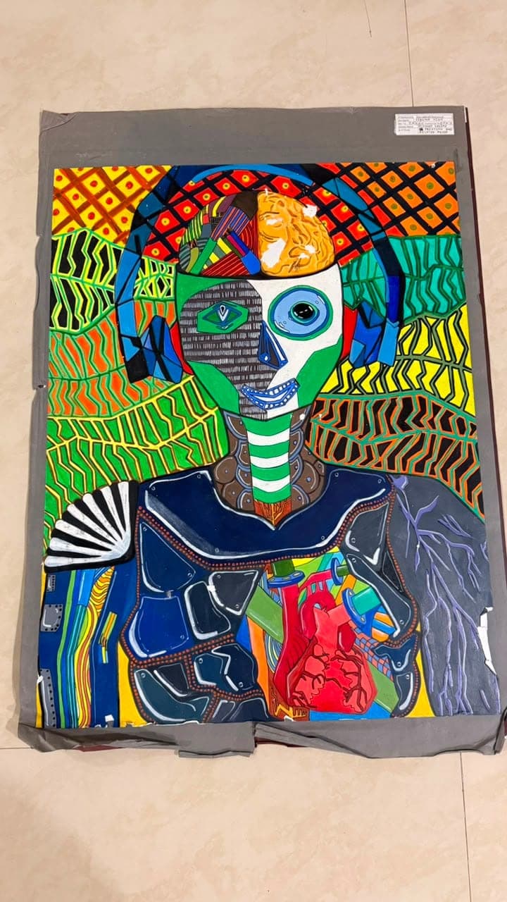 Analogies board 02: mixed media on board