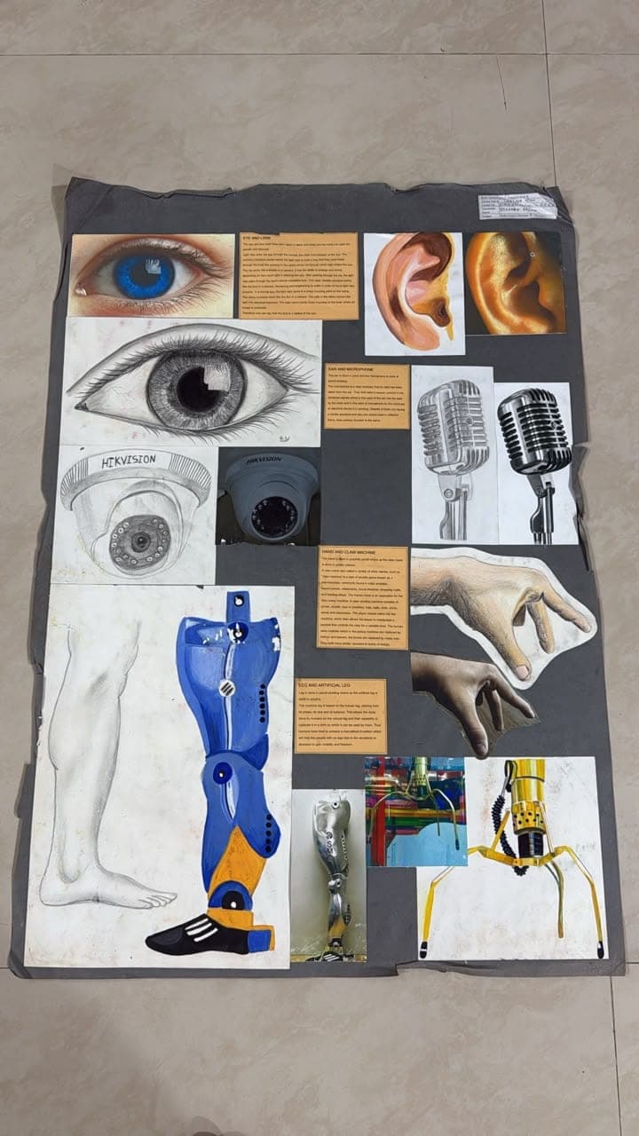 Analogies board 04: mixed media on board