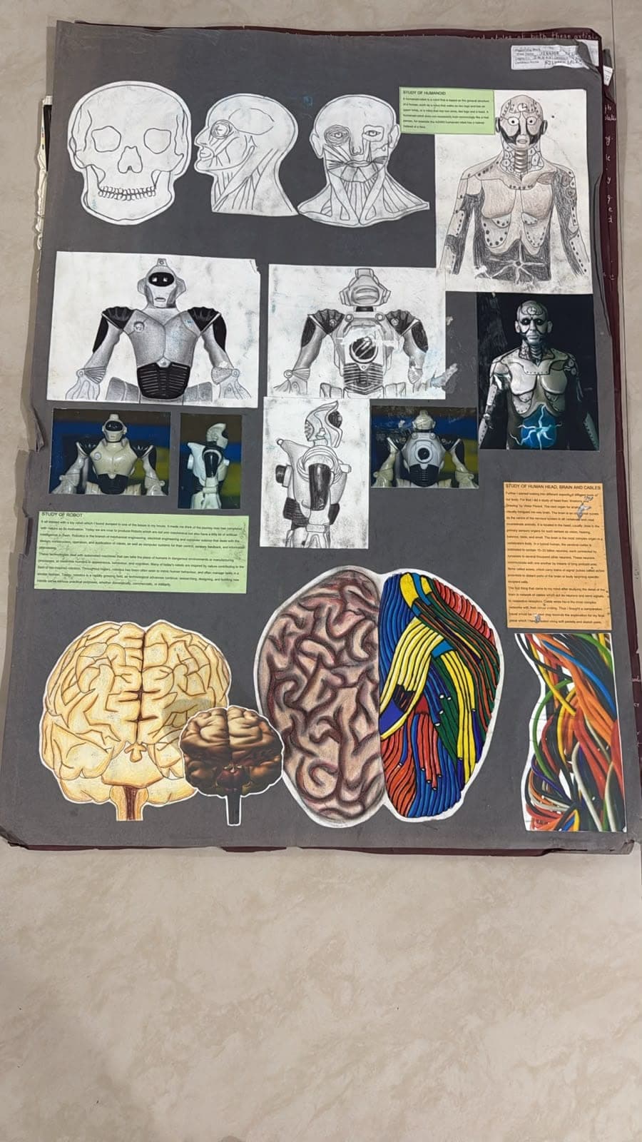 Analogies board 05: mixed media on board