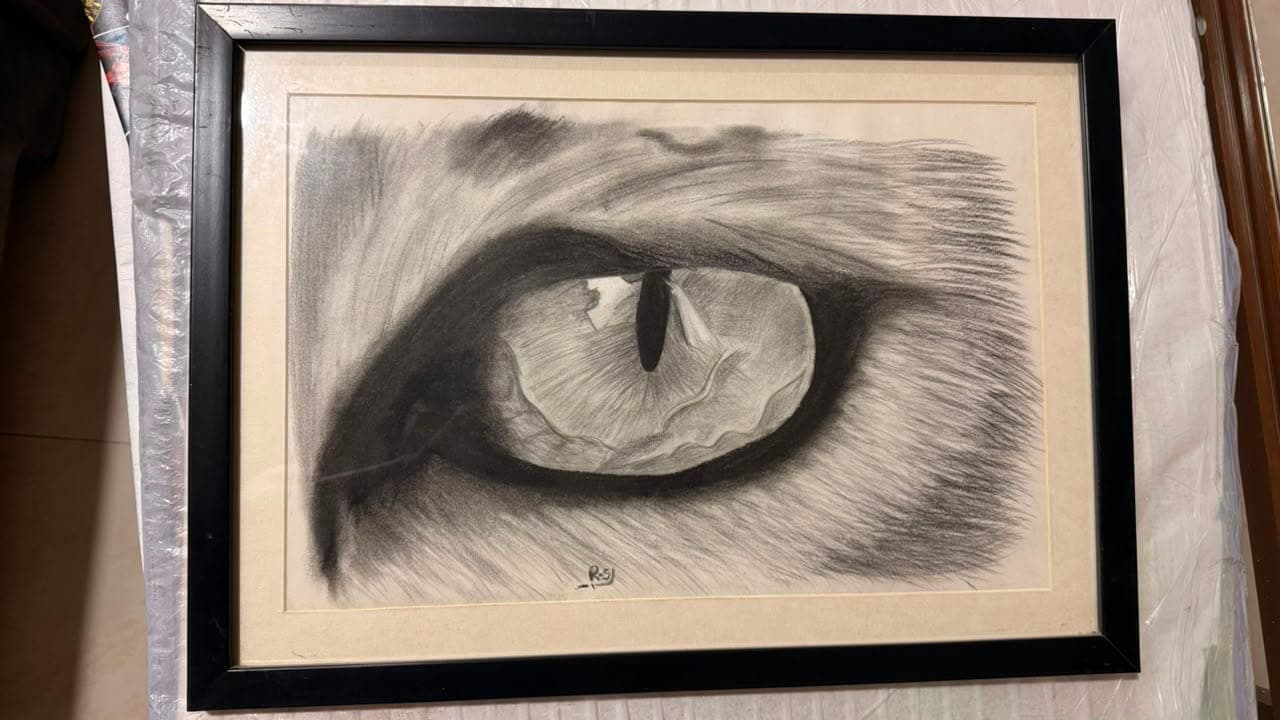 Charcoal study 01: charcoal on paper