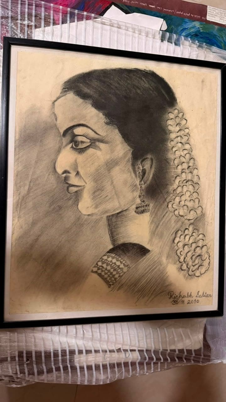 Charcoal study 02: charcoal on paper