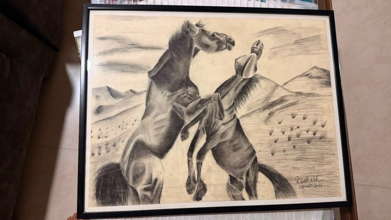 Charcoal study 03: charcoal on paper