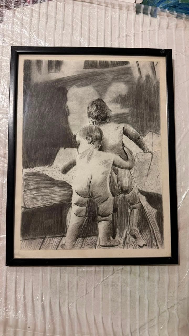 Charcoal study 05: charcoal on paper