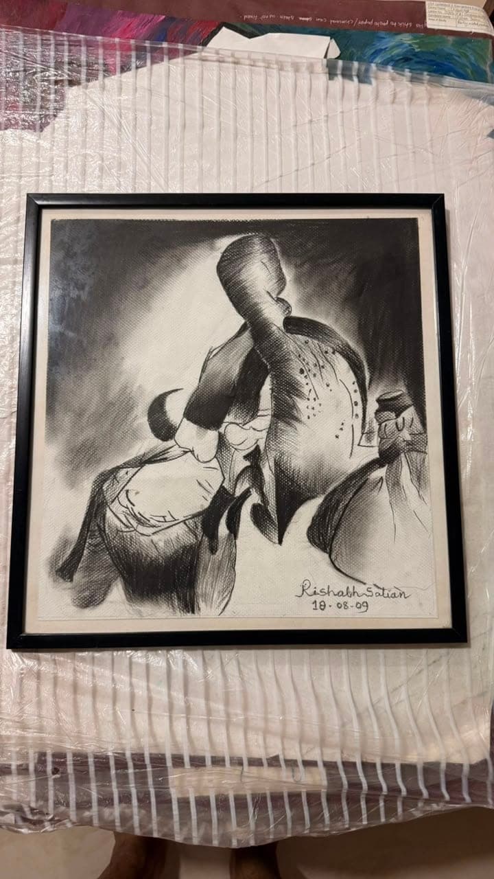 Charcoal study 08: charcoal on paper