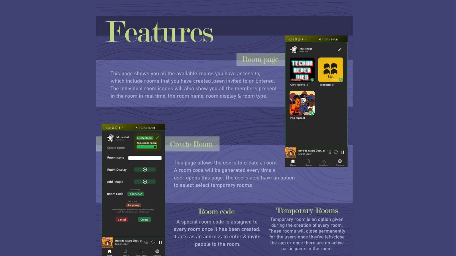 Music Rooms — Features