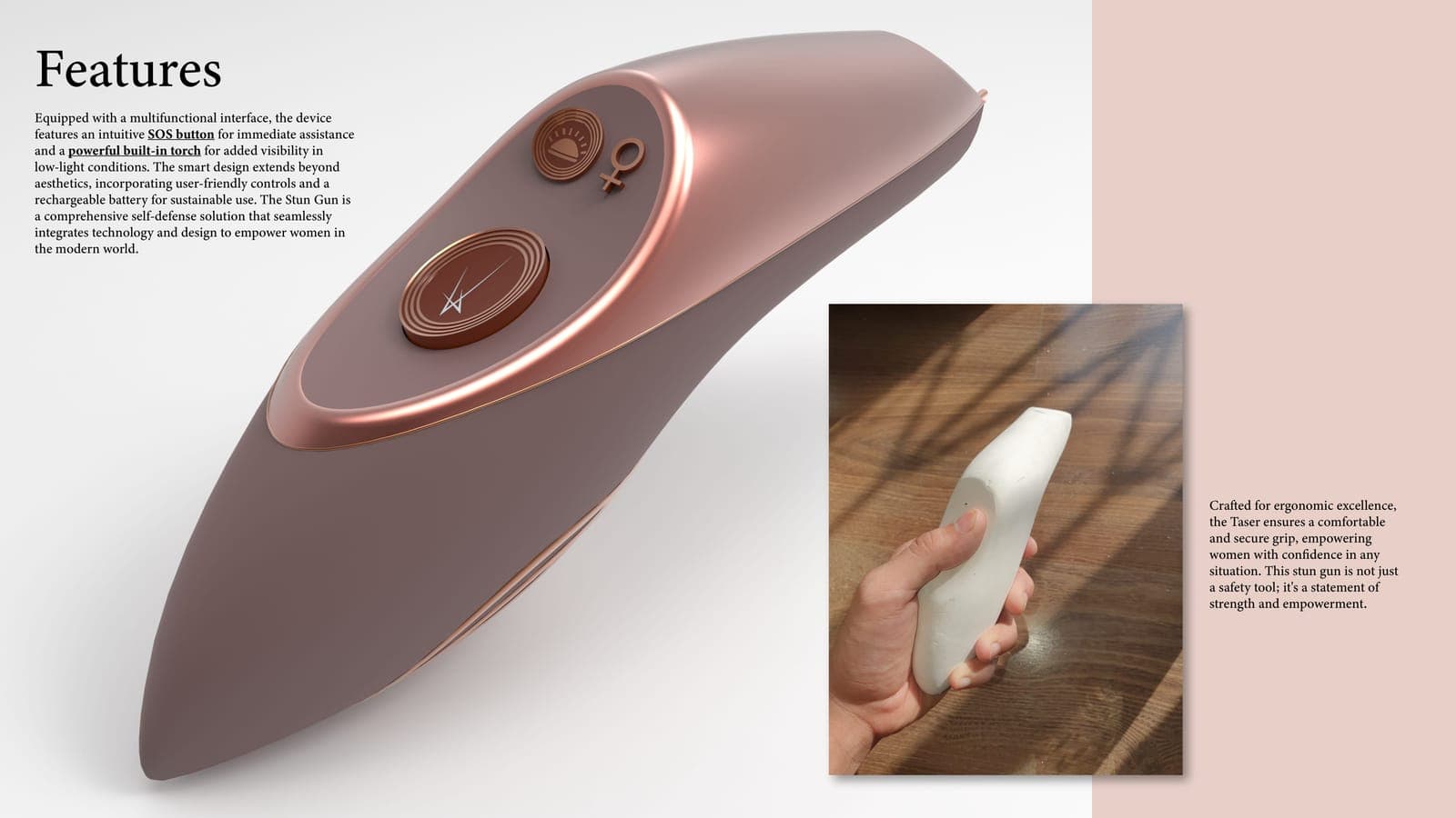 Stun Gun for Women — Features