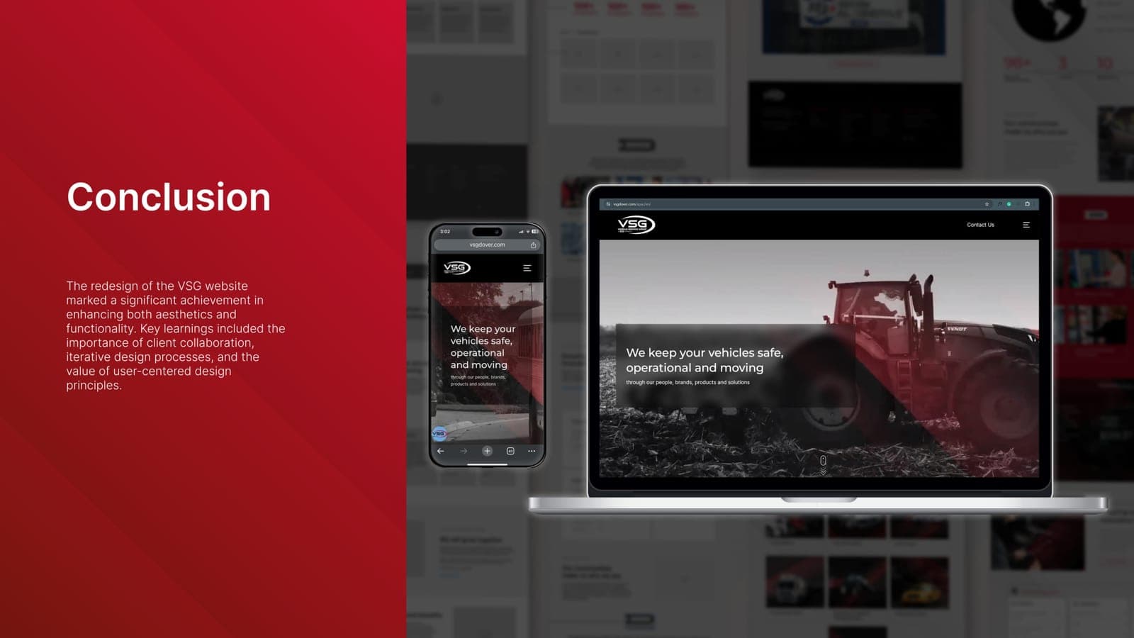 VSG Website Redesign — Conclusion