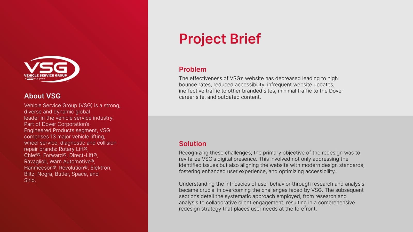VSG Website Redesign — Project Brief
