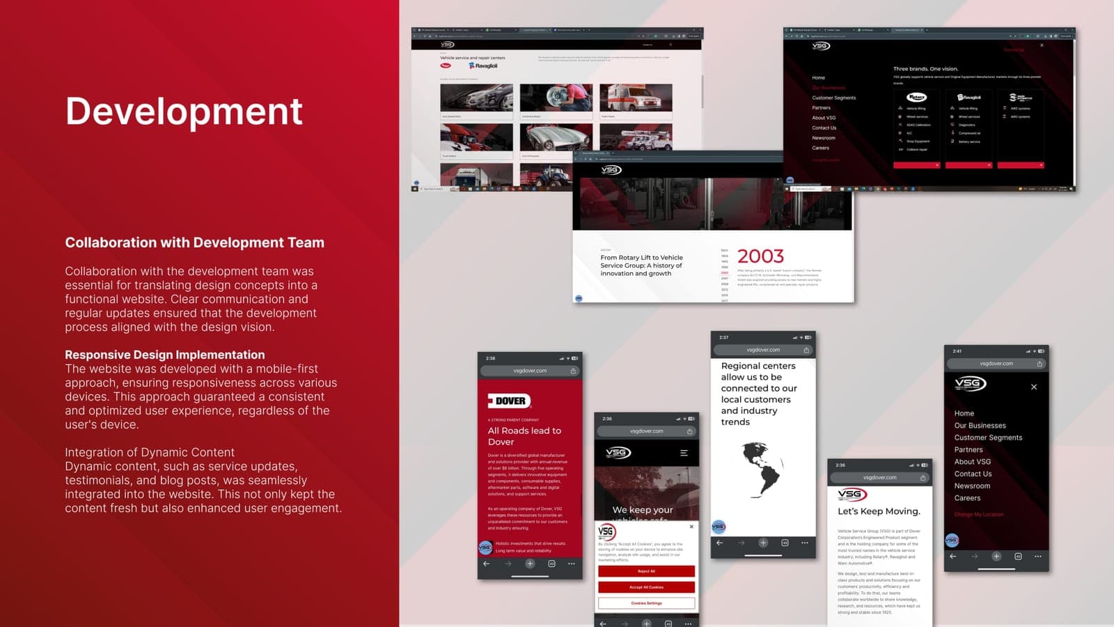 VSG Website Redesign — Development